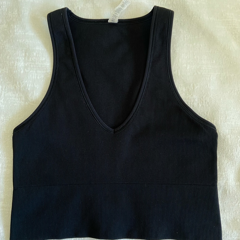 Athleta aurora cropped rib tank